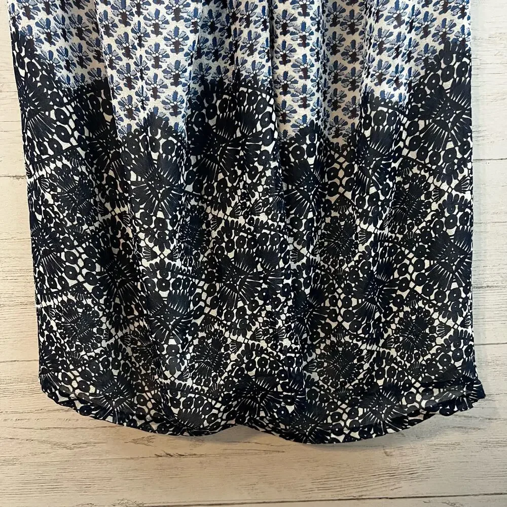 Tory Burch Printed Wide Leg Halter Silk Jumpsuit Size S